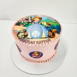 Cartoon Printed Cake